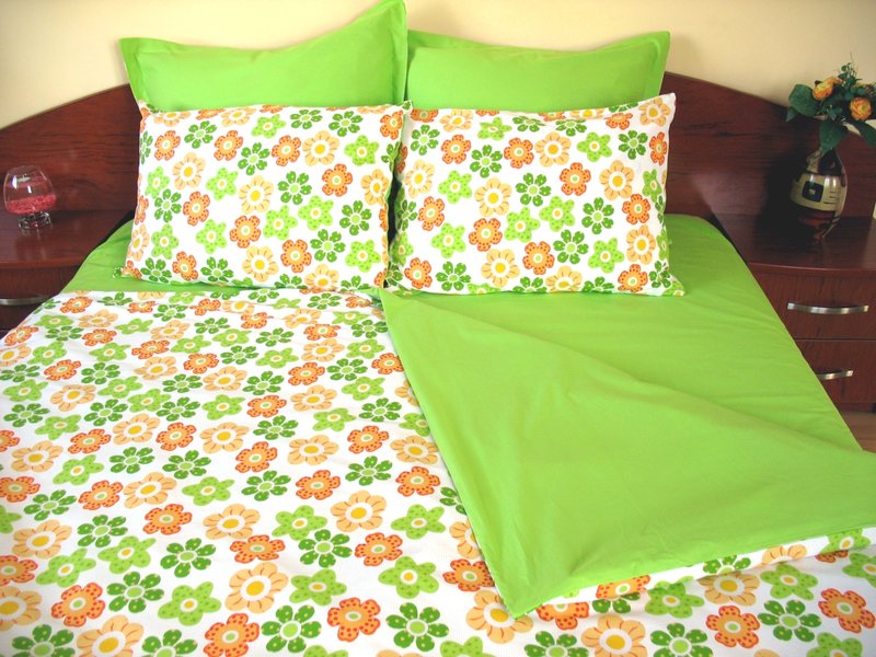 Lenjerie de pat Funny Flowers Duo-G, King Size,